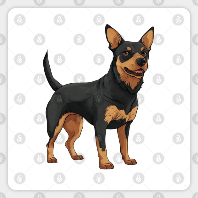 Lancashire heeler Sticker by Riverside-Moon